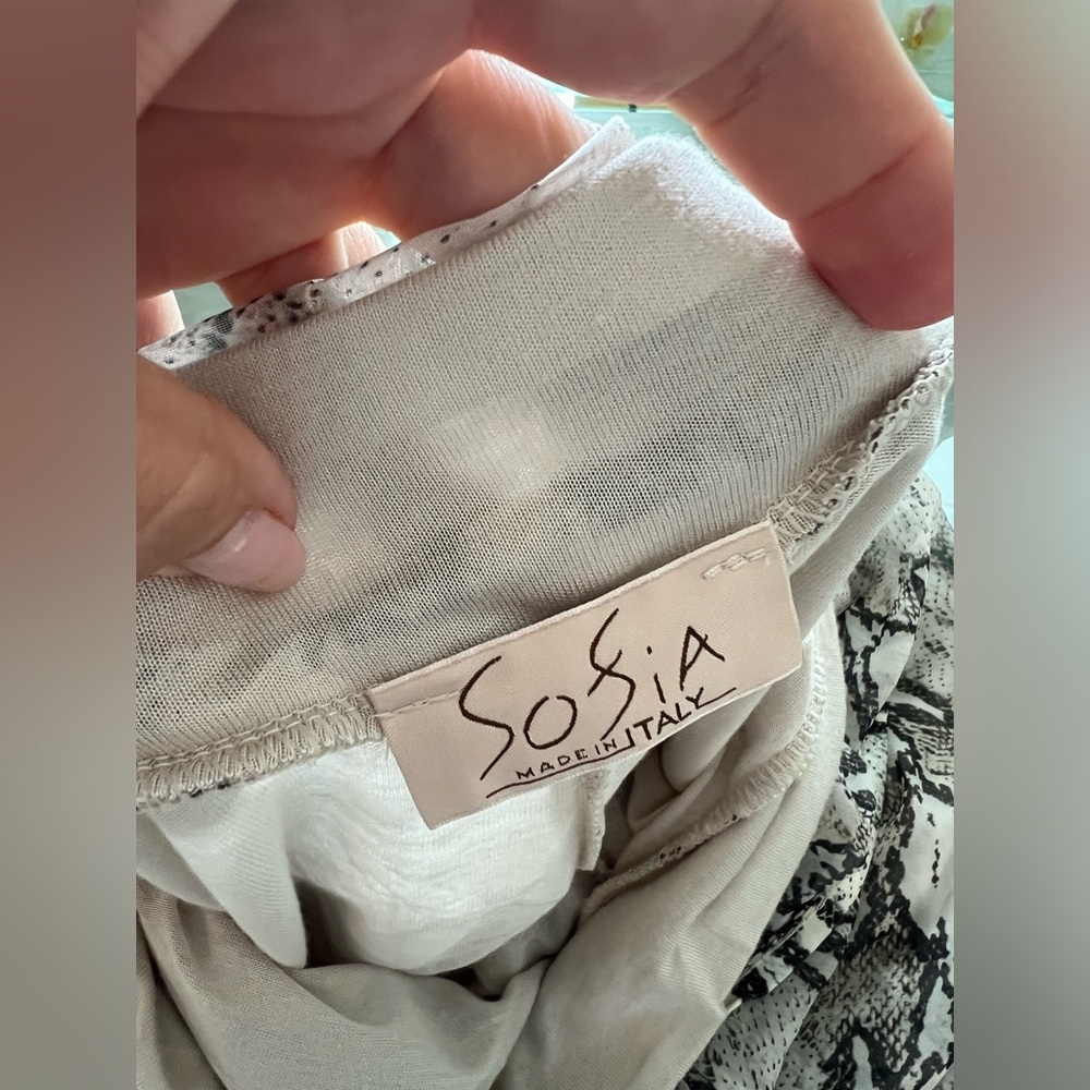 Sofia Italy Soft Silk Drawstring Crop Lounge Pant… - image 5